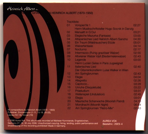  CD Trackliste 